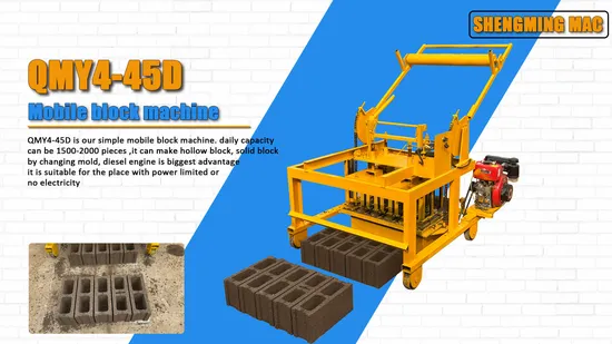 Hollow Block Making Machine with Diesel Engine for Sale