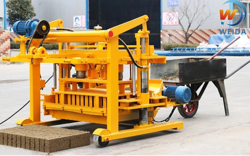 Electric Motor and Diesel Engine Concrete Cement Block Hollow Stone Sand Brick Making Machine