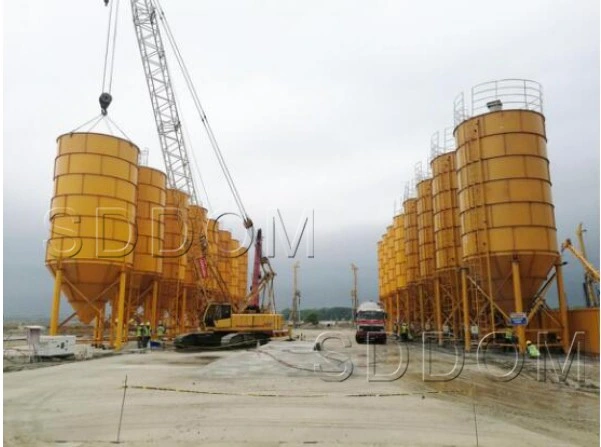 300 Ton Vertical Type Bolted Steel Cement Silo for Powder Storage with Low Cost