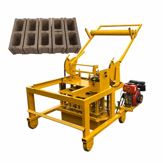 Hollow Block Making Machine with Diesel Engine for Sale