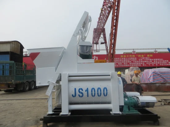 Drum Type Twin Shaft and Planetary Type Js1000 Concrete Mixer Machine