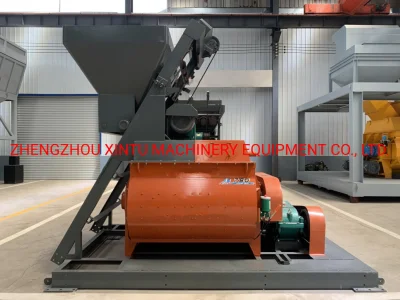 Gear Reducer Twin Mixing Shafts Electric Concrete Mixer Js750 for Ready Mixed Concrete for Hzs35
