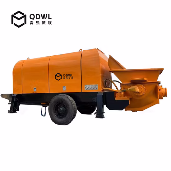 30m3/H Mini Diesel Trailer Concrete Pump Portable Concrete Pump for Sale