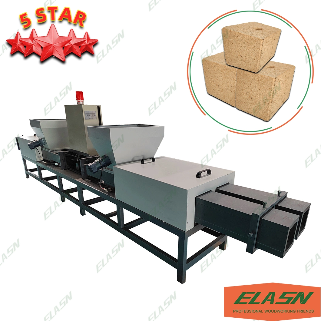 Electric Heating Hydraulic Hot Press Sawdust Compressed Compressor Wood Pallet Blocks Making Machine
