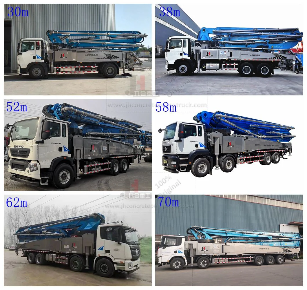 Manufacturer! 38m Truck Mounted Concrete Pump Concrete Boom Pump Truck with Best Price for Sale