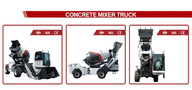4.0m3 Mobile Self Loading Concrete Mixer Truck with Lift