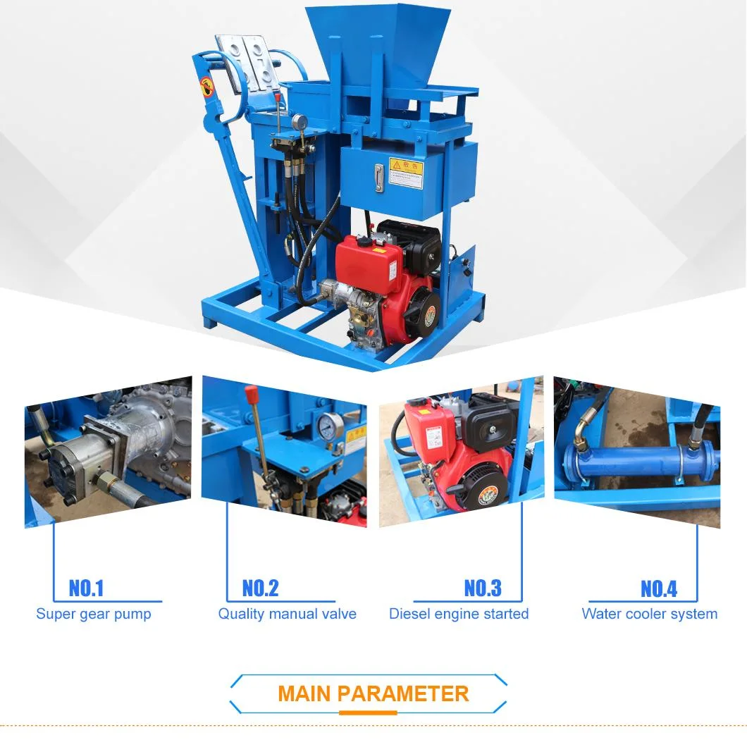 Shm2-25 Interlocking Clay Mud Eco Brick Making Machine Compressed Soil Diesel Earth Block Machinery in Nigeria