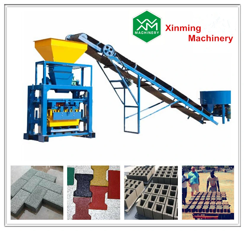Qt4-24 Electric Paver Block/Hollow Brick/Crubstone Brick Making Machine for Sale in China