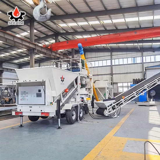 Siemens Remote Control Wet Mix Concrete Batching Plant with Planetary Mixer