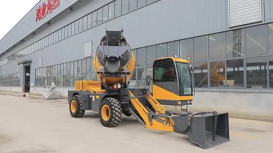 Mobile Portable Self Loading Mini Concrete Truck Mixer Hy400