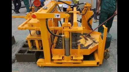 Electric Motor and Diesel Engine Concrete Cement Block Hollow Stone Sand Brick Making Machine