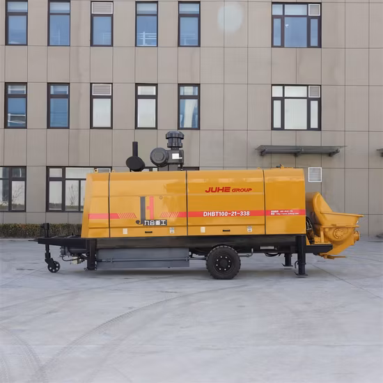 Concrete Machinery Jiuhe Stationary Trailer Diesel Cement Concrete Pump for Sale