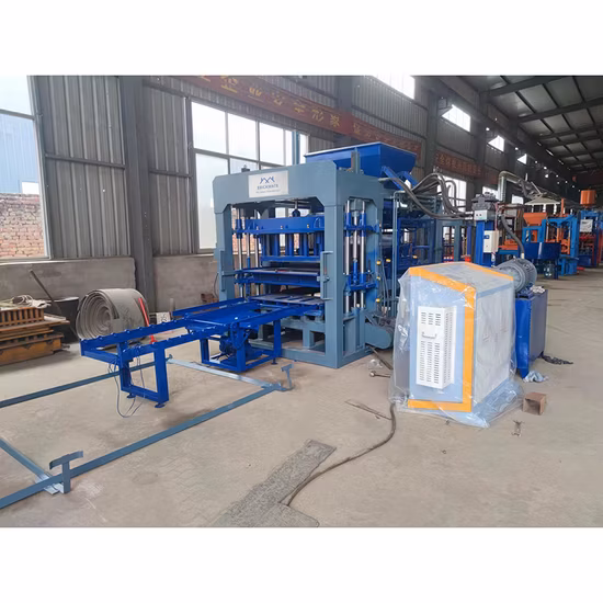 Qt5-15 Automatic Hollow Solid Cement Concrete Fly Ash Sand Color Paver Interlocking Building Block Brick Making Machine