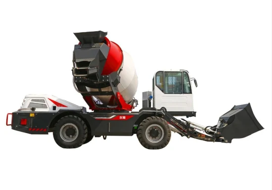 High Efficiency Self Propelled Mobile Concrete Mixer 4 Cubic Meter Per Batch Self Loading Concrete Mixer Truck